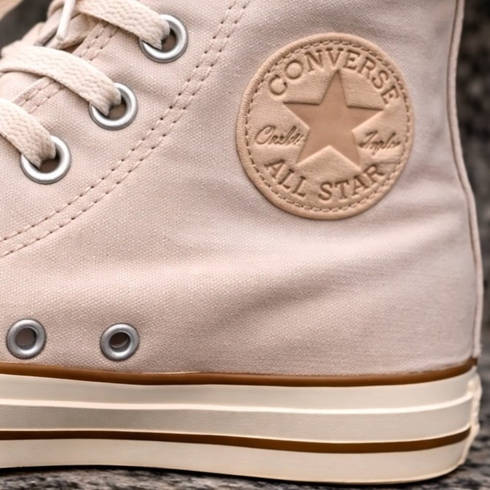 Converse Chuck Taylor All Star Lux High Top Beige Sand Mens 10 Womens 12 A11454C - Picture 4 of 8